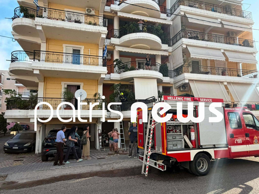Φωτιά σε διαμέρισμα στον Πύργο μετά από έκρηξη σε κλιματιστικό, στο νοσοκομείο μητέρα και παιδί